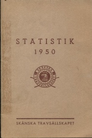 Sportboken - Statistik över tävlingar på Jägersro 1950